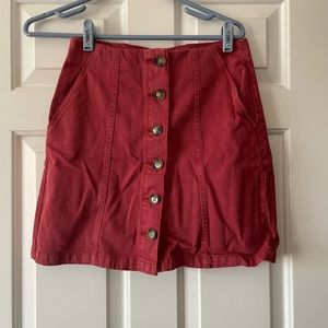 Cotton on button up skirt